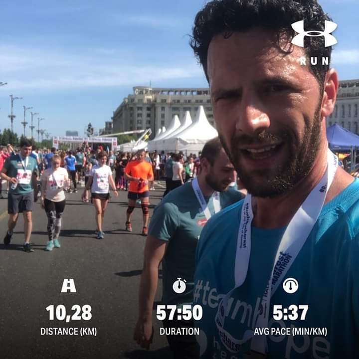 Adrian Nartea din „Vlad” a alergat la maraton pentru o cauza nobila